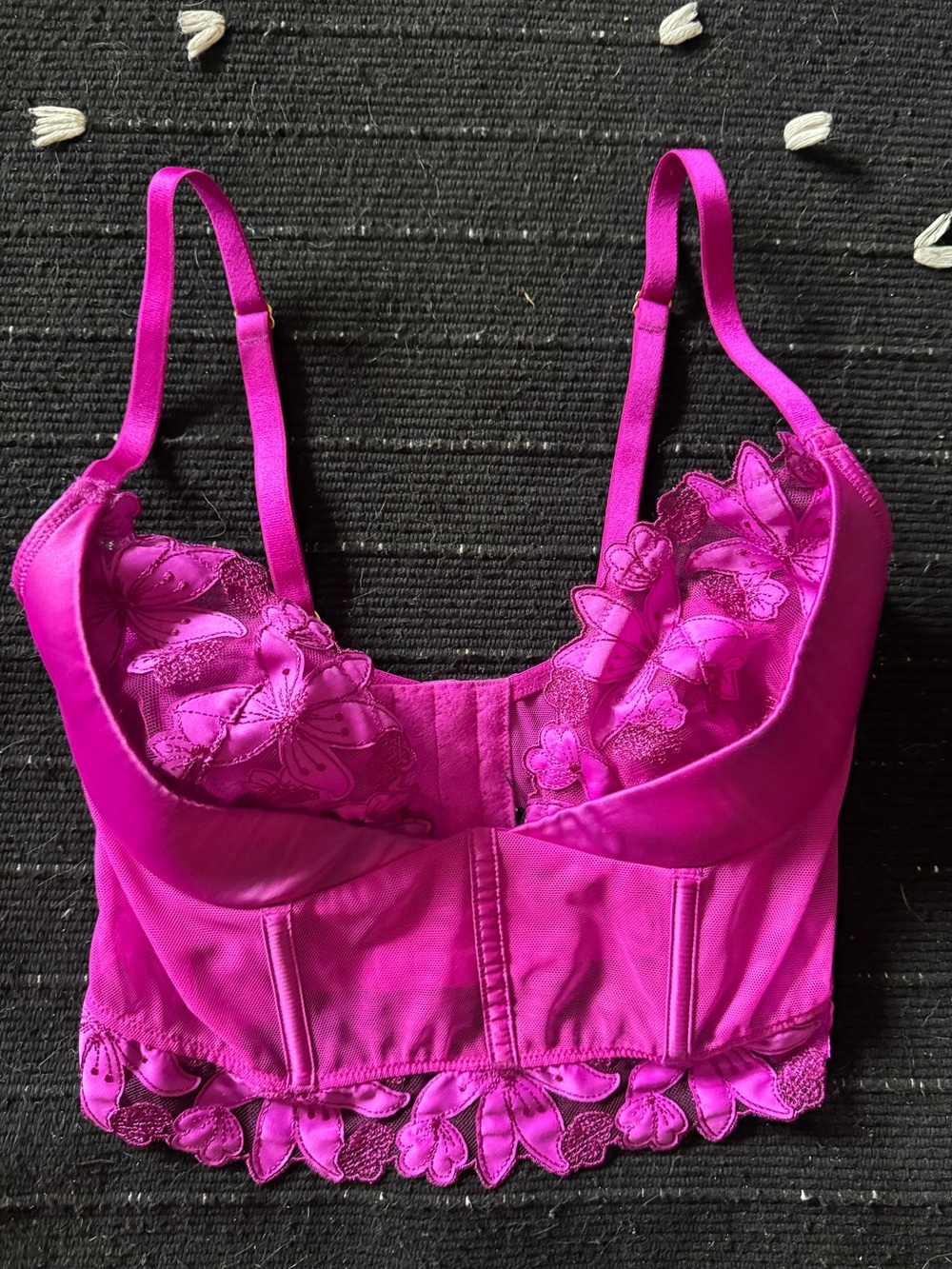 Victoria Secrets Very Fuchsia Floral Bustier
